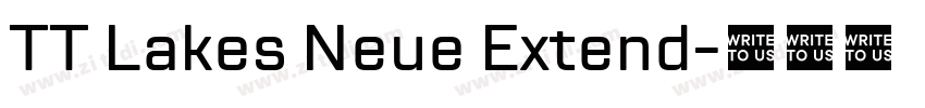 TT Lakes Neue Extend字体转换